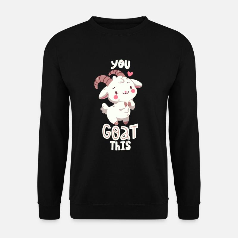 Jeu de mots sur les chèvres - Sweat-shirt Unisexe - noir