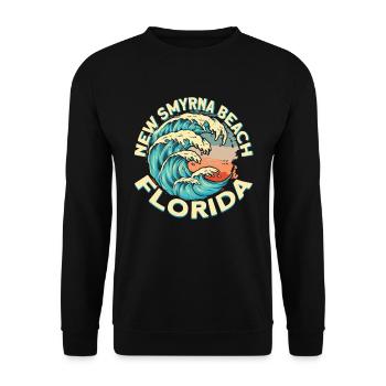New Smyrna Beach, Floride - Sweat-shirt Unisexe - noir - Devant - Alina (178cm) & Michal (187cm)