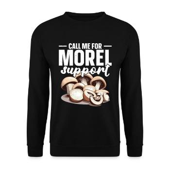 Rufen Sie Mich An, Um Support Für Morel Zu - Unisex Pullover - Schwarz - Vorne - Alina (178cm) & Michal (187cm)