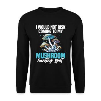 Können Sie Mir Ihre Geheimen Orte Für Die - Unisex Pullover - Schwarz - Vorne - Alina (178cm) & Michal (187cm)