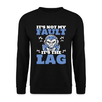 Play Controller Gaming "es Ist Nicht Meine Schuld, - Unisex Pullover - Schwarz - Vorne - Alina (178cm) & Michal (187cm)