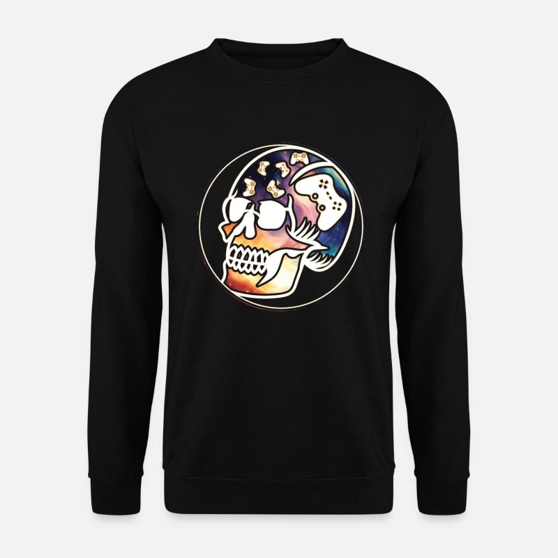 Play Controller Gamingschädel Controller - Unisex Pullover - Schwarz