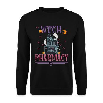 Pharmacy Halloween - Unisex Sweatshirt - black - Front - Alina (178cm) & Michal (187cm)