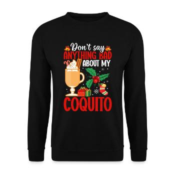 Merry Christmas doesn't say anything bad about - Unisex Sweatshirt - black - Front - Alina (178cm) & Michal (187cm)