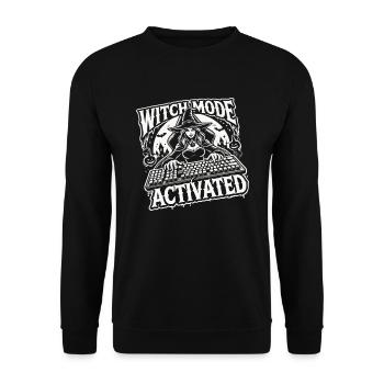 Hex Mode Enabled Design - Unisex Sweatshirt - black - Front - Alina (178cm) & Michal (187cm)