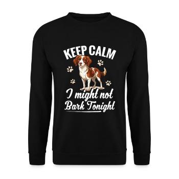 Dog keep callee, I couldn't tonight - Unisex Sweatshirt - black - Front - Alina (178cm) & Michal (187cm)