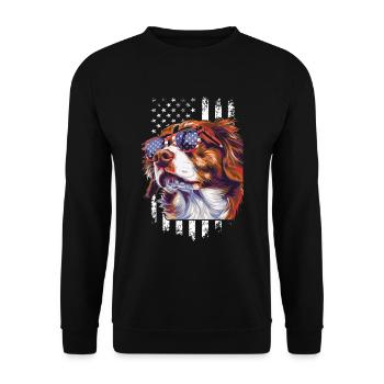 Poussez le style au niveau supérieur avec notre Cool Dog - Sweat-shirt Unisexe - noir - Devant - Alina (178cm) & Michal (187cm)