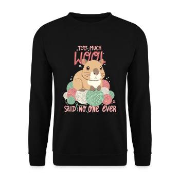 On n’a jamais assez de laine - Sweat-shirt Unisexe - noir - Devant - Alina (178cm) & Michal (187cm)