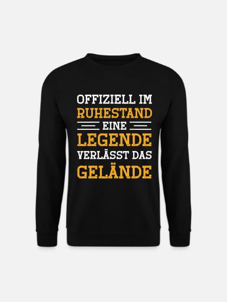 Offiziell im Ruhestand Legende verlässt Gelände - Unisex Pullover - Schwarz