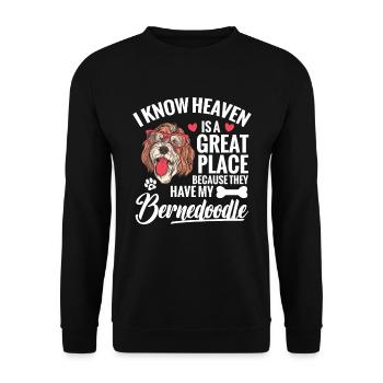 Dog Ew, folks. aw, a Brittany Spaniel - Unisex Sweatshirt - black - Front - Alina (178cm) & Michal (187cm)