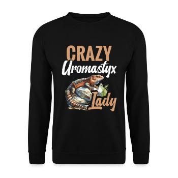 Dame Uromastyx folle - Sweat-shirt Unisexe - noir - Devant - Alina (178cm) & Michal (187cm)