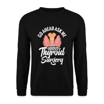 Just ask me - Unisex Sweatshirt - black - Front - Alina (178cm) & Michal (187cm)
