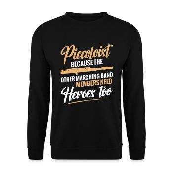 Piccolo, because the other members of the - Unisex Sweatshirt - black - Front - Alina (178cm) & Michal (187cm)
