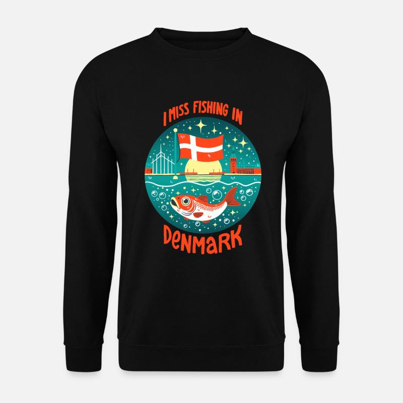 Fishing in Denmark - Unisex Sweatshirt - black