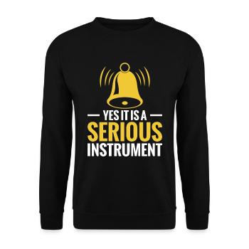 Clochettes , c’est un problème sérieux - Sweat-shirt Unisexe - noir - Devant - Alina (178cm) & Michal (187cm)