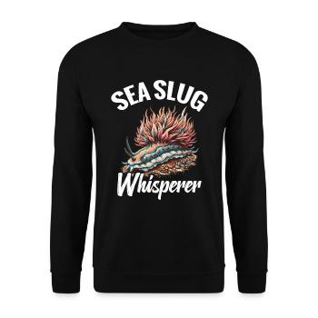 Nudibranch Sea Slug Whisperer - Unisex Pullover - Schwarz - Vorne - Alina (178cm) & Michal (187cm)