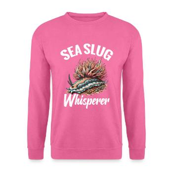 Nudibranche Limace de mer chuchotant - Sweat-shirt Unisexe - rose - Devant