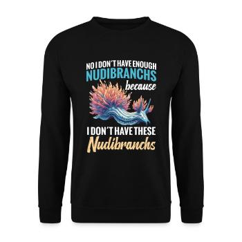 Non, je n’ai pas assez de limaces parce que - Sweat-shirt Unisexe - noir - Devant - Alina (178cm) & Michal (187cm)