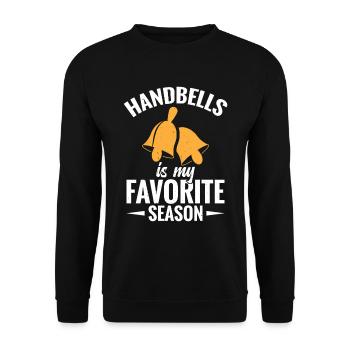 Les clochettes sont ma saison préférée - Sweat-shirt Unisexe - noir - Devant - Alina (178cm) & Michal (187cm)