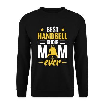 La meilleure maman de chœur de clochettes à main de tous les temps - Sweat-shirt Unisexe - noir - Devant - Alina (178cm) & Michal (187cm)