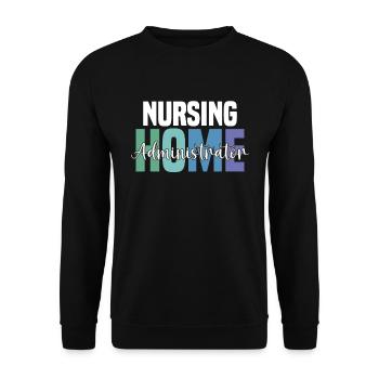 Nursing Home Administrators - Unisex Sweatshirt - black - Front - Alina (178cm) & Michal (187cm)