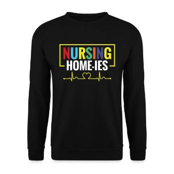 Nursing Home Administrators - Unisex Sweatshirt - black - Front - Alina (178cm) & Michal (187cm)