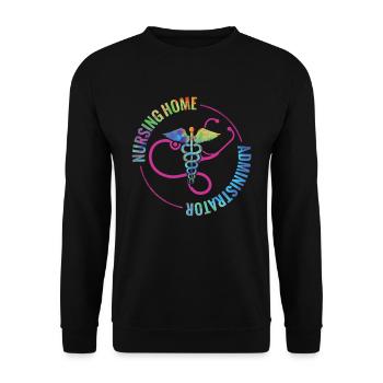 Nursing Home Administrators - Unisex Sweatshirt - black - Front - Alina (178cm) & Michal (187cm)