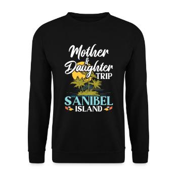 Mother and daughter trip Sanibel Island - Unisex Sweatshirt - black - Front - Alina (178cm) & Michal (187cm)