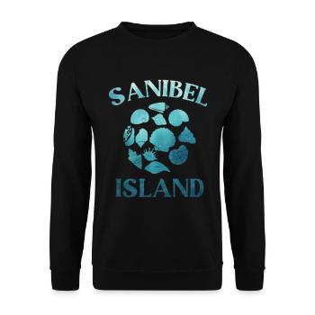 The island of Sanibel is calling and I have to go - Unisex Sweatshirt - black - Front - Alina (178cm) & Michal (187cm)