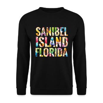Sanibel Island Florida is calling and I have to go - Unisex Sweatshirt - black - Front - Alina (178cm) & Michal (187cm)