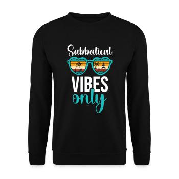 Only Sabbatical Vibes - Unisex Sweatshirt - black - Front - Alina (178cm) & Michal (187cm)