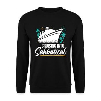 Cruising Into Sabbatical - Unisex Sweatshirt - black - Front - Alina (178cm) & Michal (187cm)