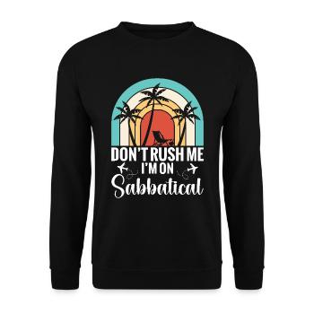 Désolé, je ne peux pas, je le suis trop - Sweat-shirt Unisexe - noir - Devant - Alina (178cm) & Michal (187cm)