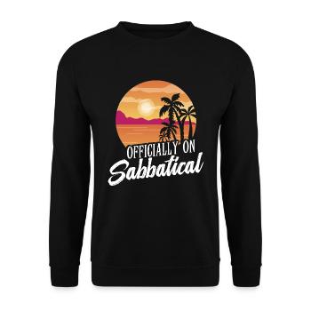 Officiellement en congé sabbatique - Sweat-shirt Unisexe - noir - Devant - Alina (178cm) & Michal (187cm)