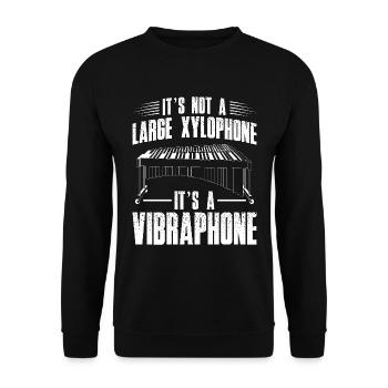 It is not a large xylophone, but a - Unisex Sweatshirt - black - Front - Alina (178cm) & Michal (187cm)