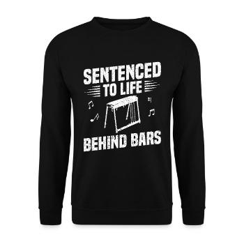 Pedal Steel Guitar to Life Sentence - Unisex Sweatshirt - black - Front - Alina (178cm) & Michal (187cm)