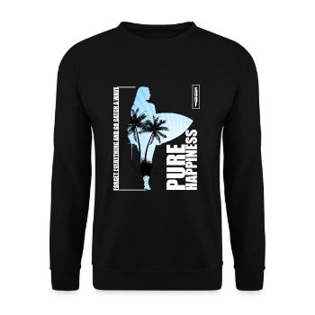 Surf Wakeboard Hobby Beau dicton surfeur - Sweat-shirt Unisexe - noir - Devant - Alina (178cm) & Michal (187cm)