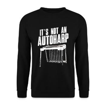 It's not an autoharp - Unisex Sweatshirt - black - Front - Alina (178cm) & Michal (187cm)