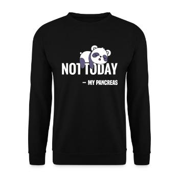 Only losers need a pancreas - Unisex Sweatshirt - black - Front - Alina (178cm) & Michal (187cm)