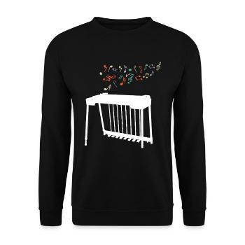 Ich Spiele Pedal-steel-gitarre, Was Ist Deine - Unisex Pullover - Schwarz - Vorne - Alina (178cm) & Michal (187cm)