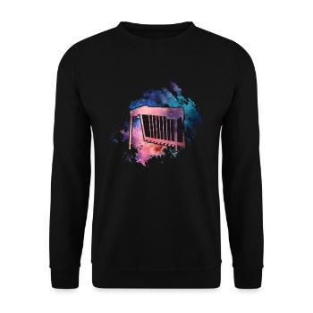 Ich Spiele Pedal-steel-gitarre, Was Ist Deine - Unisex Pullover - Schwarz - Vorne - Alina (178cm) & Michal (187cm)