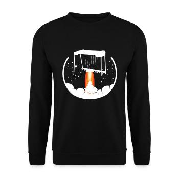 Ich Spiele Pedal-steel-gitarre, Was Ist Deine - Unisex Pullover - Schwarz - Vorne - Alina (178cm) & Michal (187cm)