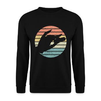 Ich Spiele Pedal-steel-gitarre, Was Ist Deine - Unisex Pullover - Schwarz - Vorne - Alina (178cm) & Michal (187cm)