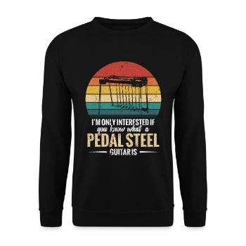 Ich Bin Nur Interessiert, Wenn Sie Wissen, Was Ein - Unisex Pullover - Schwarz - Vorne - Alina (178cm) & Michal (187cm)