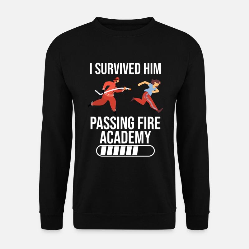 Ich Habe Ihn Überlebt, Wie Er Die Fire Academy - Unisex Pullover - Schwarz