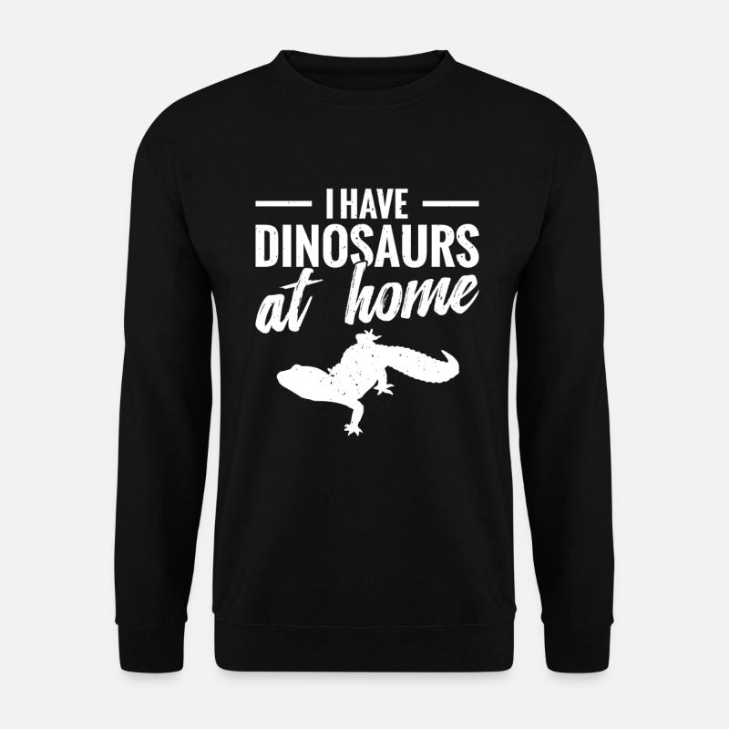 Ich Habe Dinosaurier Zu Hause - Unisex Pullover - Schwarz