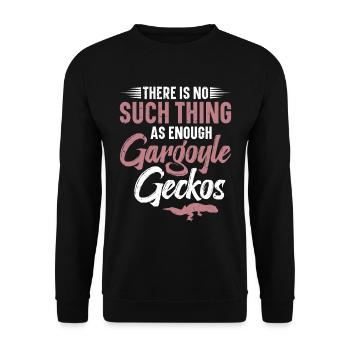 There are not enough gargoyle geckos - Unisex Sweatshirt - black - Front - Alina (178cm) & Michal (187cm)