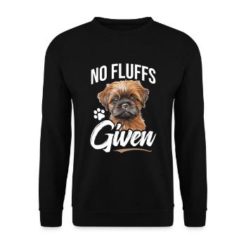Griffon de Bruxelles : pas de peluches - Sweat-shirt Unisexe - noir - Devant - Alina (178cm) & Michal (187cm)