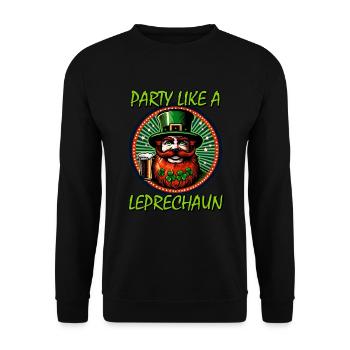 St. Patrick's Day Design Humorous Dancing Kobol - Unisex Sweatshirt - black - Front - Alina (178cm) & Michal (187cm)