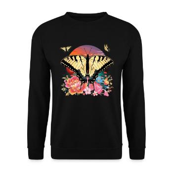 Les machaons tigrés sont les meilleurs pour les filles - Sweat-shirt Unisexe - noir - Devant - Alina (178cm) & Michal (187cm)